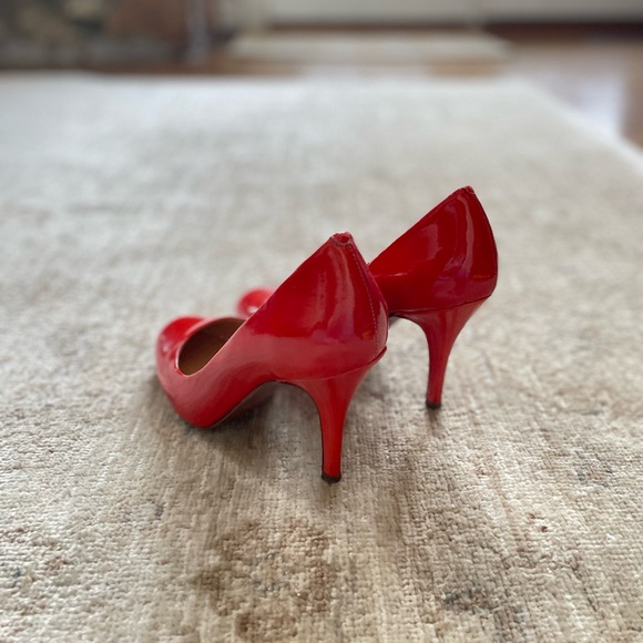 J. Crew Vibrant Poppy Red Patent Heels - Picture 4 of 13